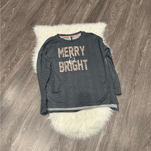 Jaclyn Intimates Merry and Bright Leopard Pajama Set Size Large - Picture 2 of 9